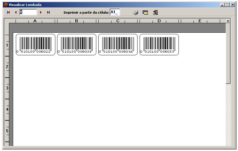 Impressão de Código de Barras de Multimteos