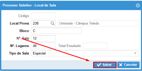 Salvar sala