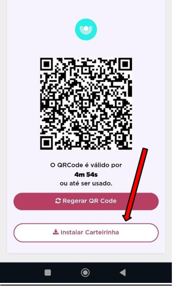 Tela de QR Code da Identidade Digital