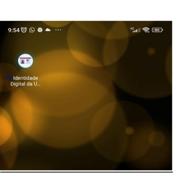 Tela inicial do Android